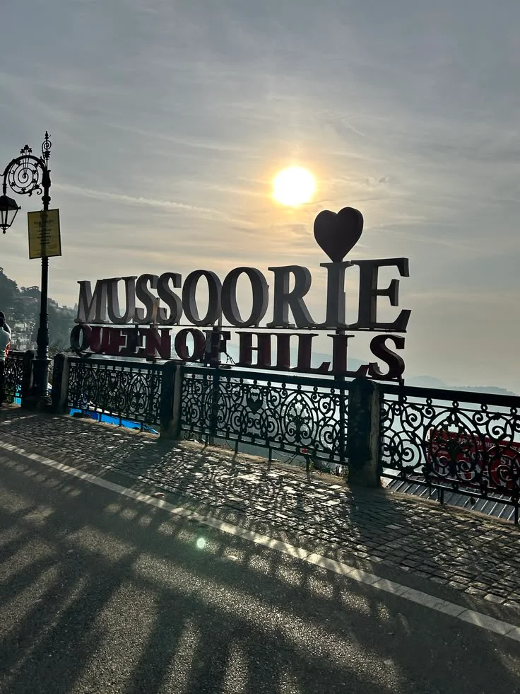 Mussoorie Mall Road Scenery